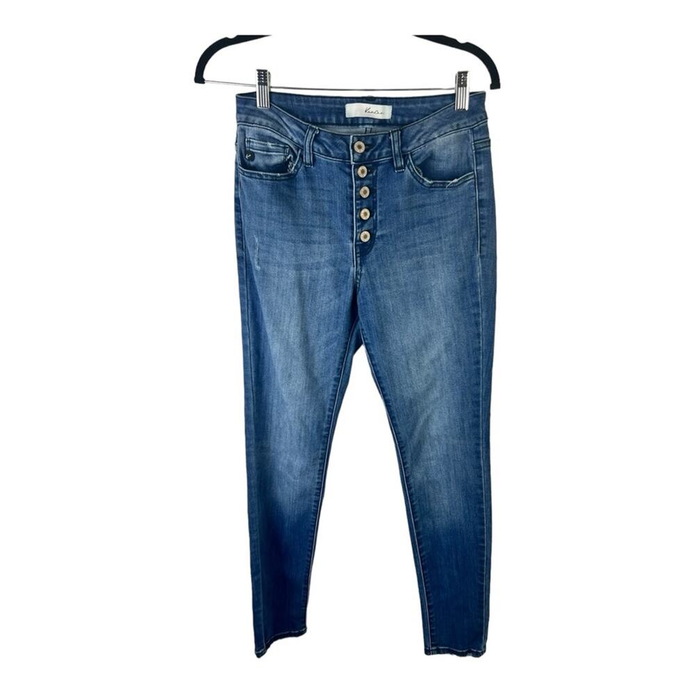 KanCan Jeans Jamie Exposed Button Fly High-Rise Ankle Skinny Jeans KC7113M sz 27